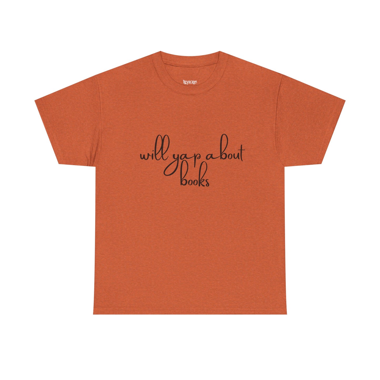 Book Lover Unisex Cotton Tee - 'Will Yap About Books'