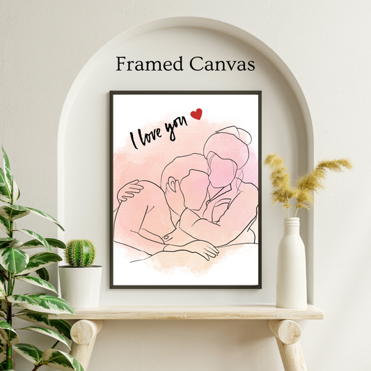 Customised Digital Line-Art Portrait