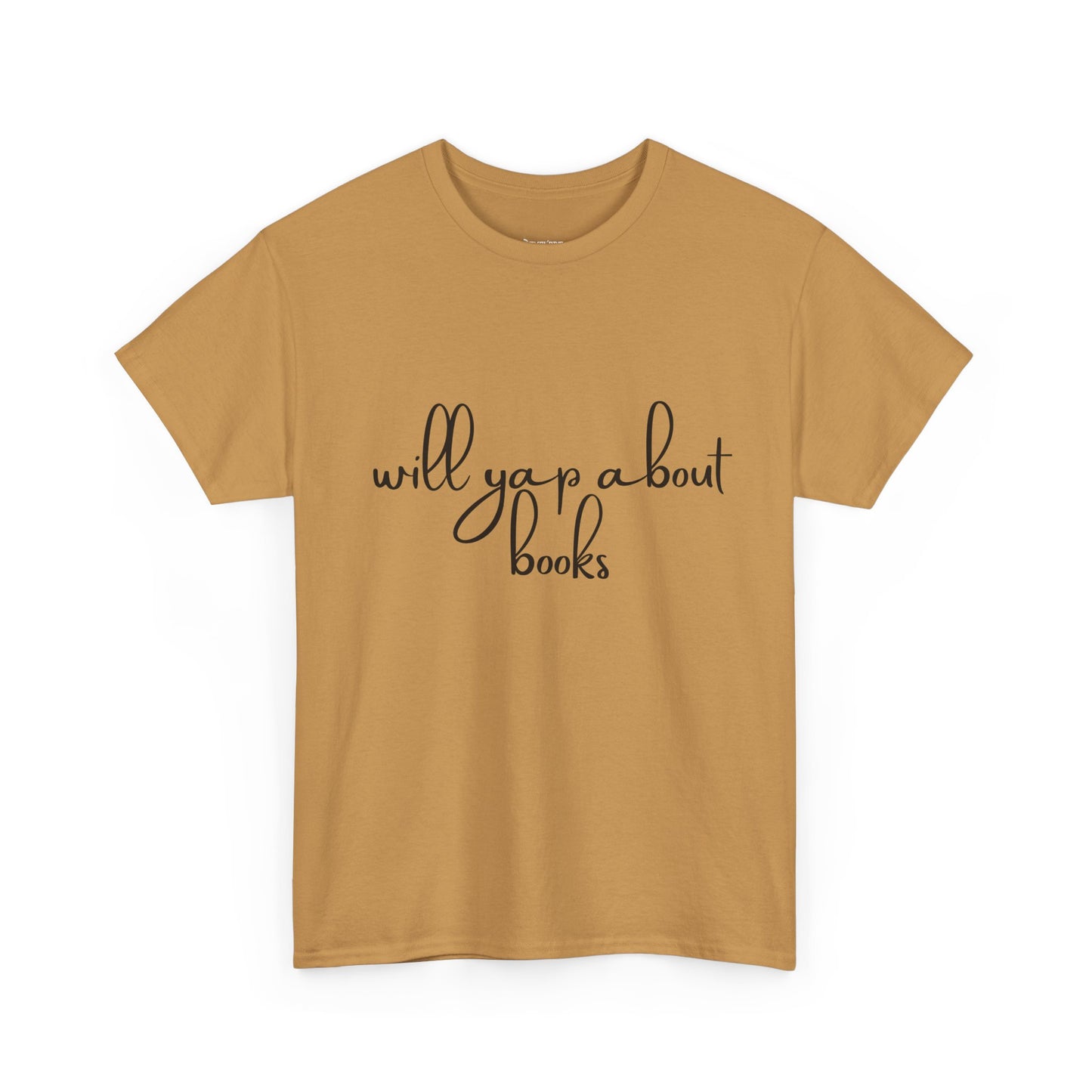 Book Lover Unisex Cotton Tee - 'Will Yap About Books'