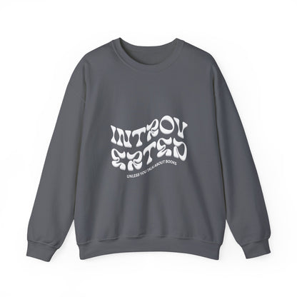 Introverted Book Lovers Sweatshirt - Unisex Heavy Blend™ Crewneck