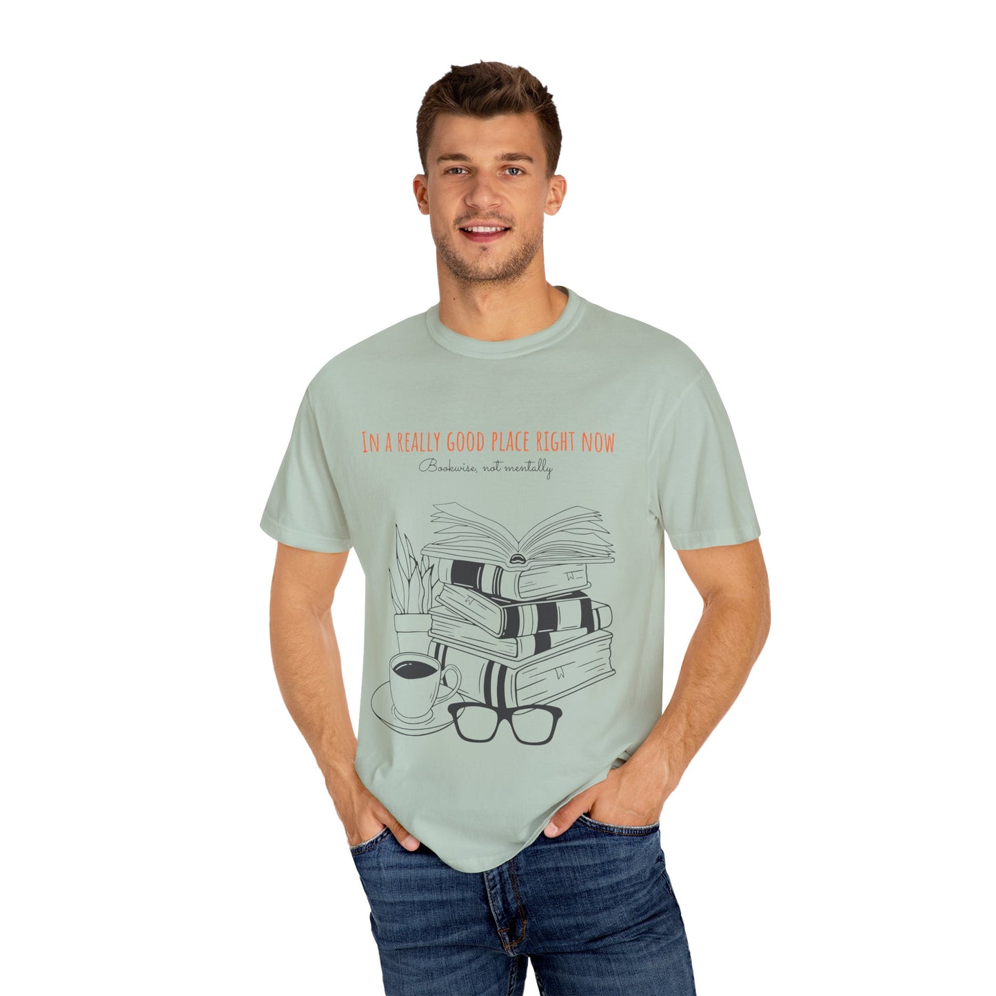 Real Good Place Unisex Garment-Dyed T-shirt
