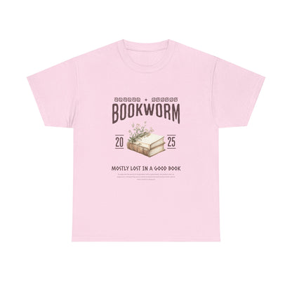 Bookworm Unisex Heavy Cotton Tee – Perfect for Literature Lovers