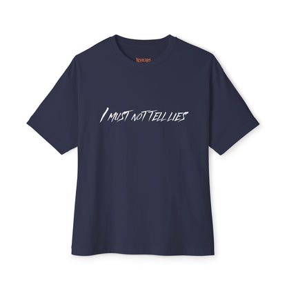 Unisex Boxy Tee - 'I Must Not Tell Lies', Trendy Graphic Tee, Casual Wear | Harry Potter Fans