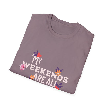My Weekends Are All Booked Unisex Softstyle T-Shirt - Perfect for Book Lovers