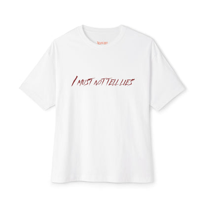 Unisex Boxy Tee - 'I Must Not Tell Lies', Trendy Graphic Tee, Casual Wear | Harry Potter Fans