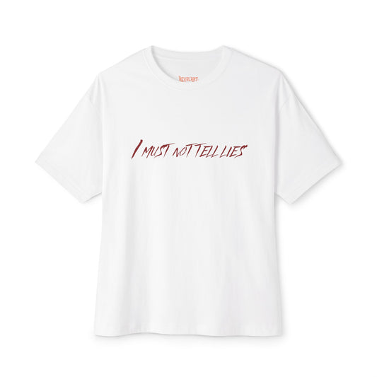 Unisex Boxy Tee - 'I Must Not Tell Lies', Trendy Graphic Tee, Casual Wear | Harry Potter Fans