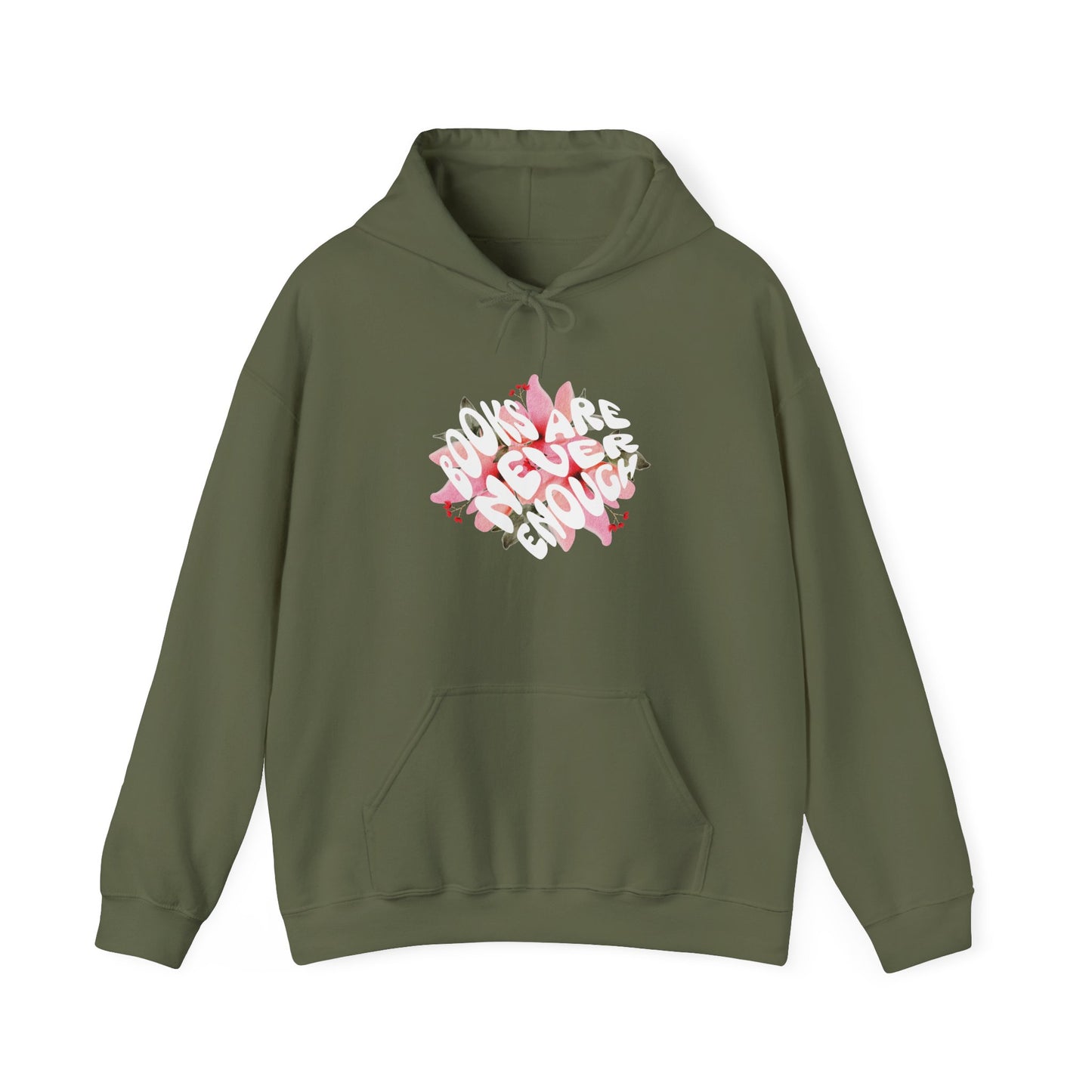 Books Are Never Enough Unisex Heavy Blend™ Hoodie for Book lovers