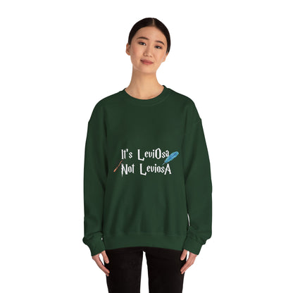 It's LeviOsa Not LeviOsA Crewneck Sweatshirt | Wizard Sweatshirt for Potter Fans