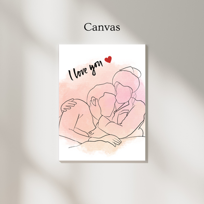 Customised Digital Line-Art Portrait