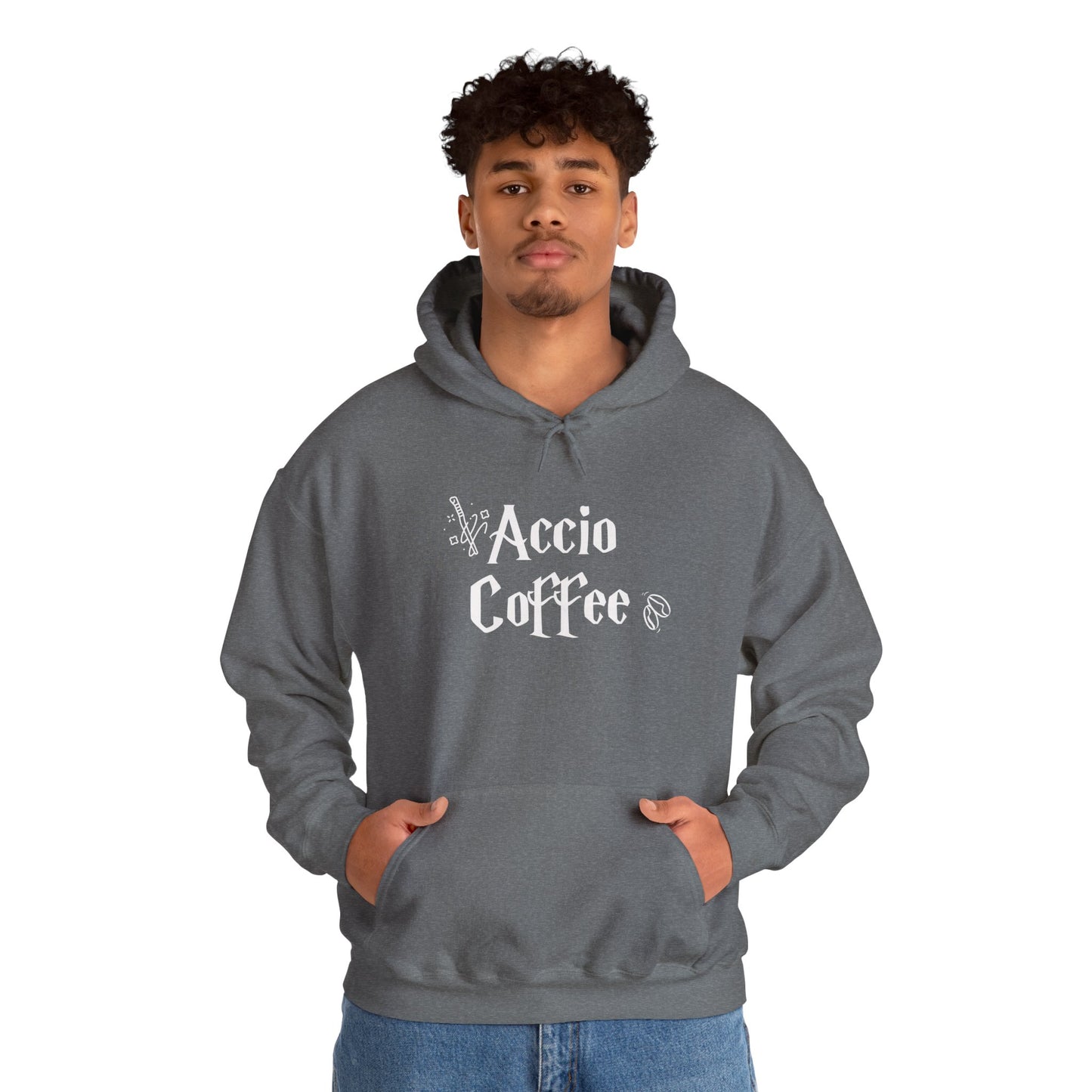 Accio Coffee Hoodie - Unisex Heavy Blend™ Sweatshirt for Coffee Lovers