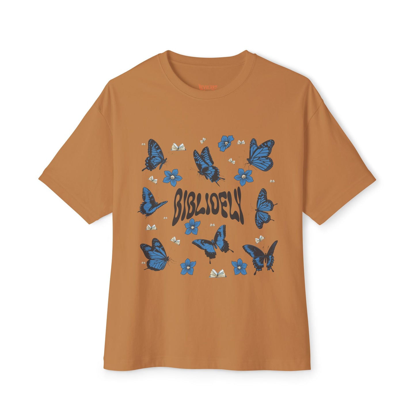Butterfly Dream Unisex Oversized Boxy Tee - Comfortable & Stylish for Book Lovers