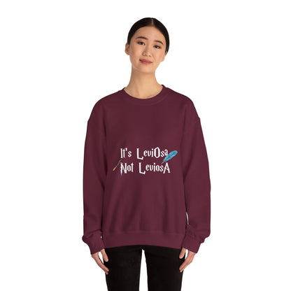 It's LeviOsa Not LeviOsA Crewneck Sweatshirt | Wizard Sweatshirt for Potter Fans