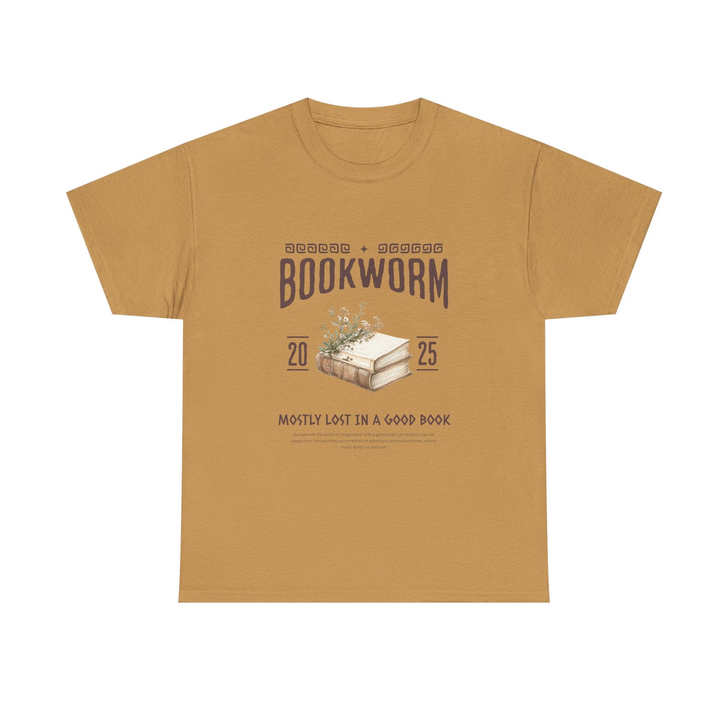 Bookworm Unisex Heavy Cotton Tee – Perfect for Literature Lovers