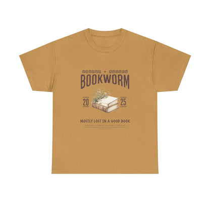 Bookworm Unisex Heavy Cotton Tee – Perfect for Literature Lovers