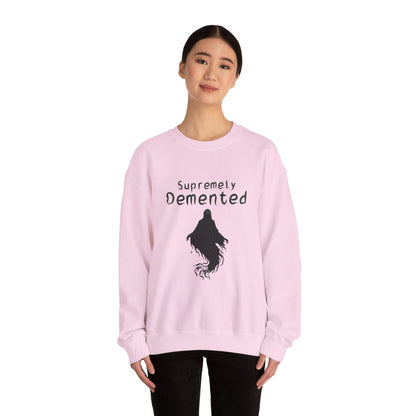 Supremely Demented Sweatshirt, Cozy Unisex Crewneck, Quirky Casual Wear | Harry Potter fans