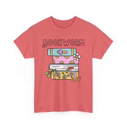 Bookworm bookstack Unisex Heavy Cotton Tee