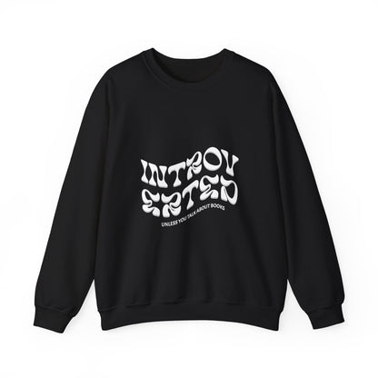 Introverted Book Lovers Sweatshirt - Unisex Heavy Blend™ Crewneck