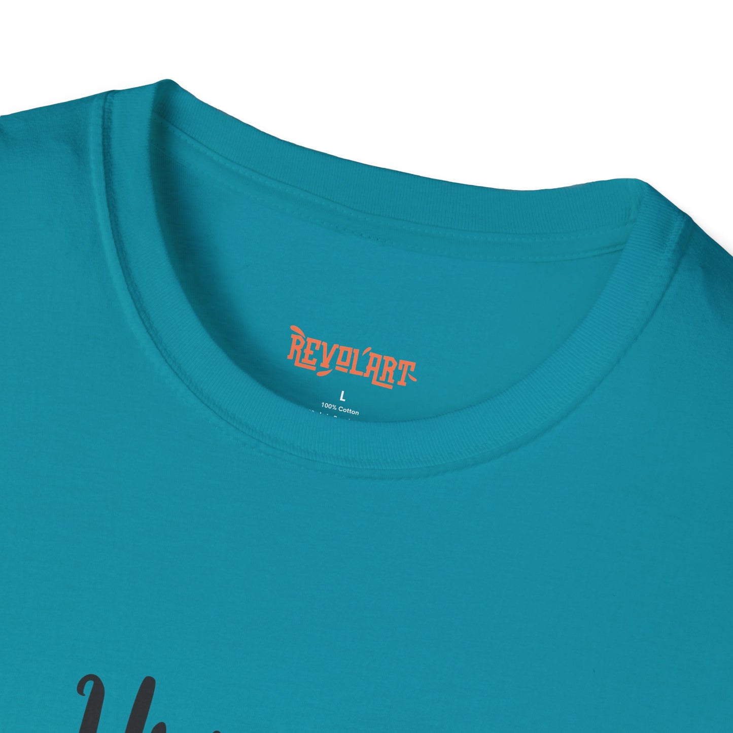 Cute HUGSY Graphic Unisex Softstyle T-Shirt, Holiday Gift, Casual Wear, Cute T-Shirt, Fun Apparel, Christmas Shirt for Friends Lovers