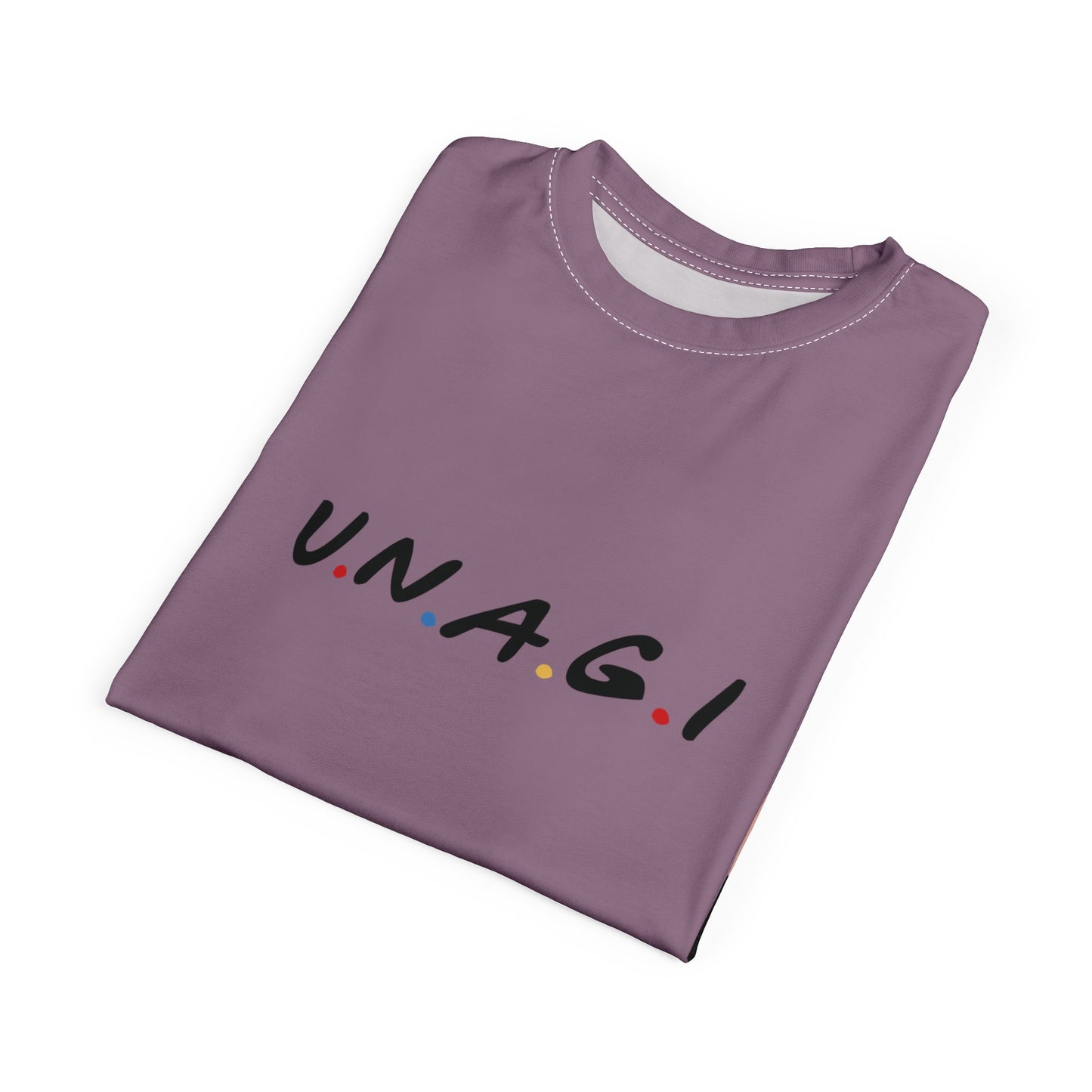 Unisex Artistic Tee - Casual Comfort with 'U.N.A.G.I.' Design