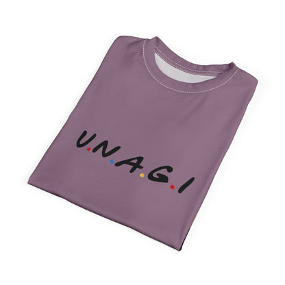 Unisex Artistic Tee - Casual Comfort with 'U.N.A.G.I.' Design