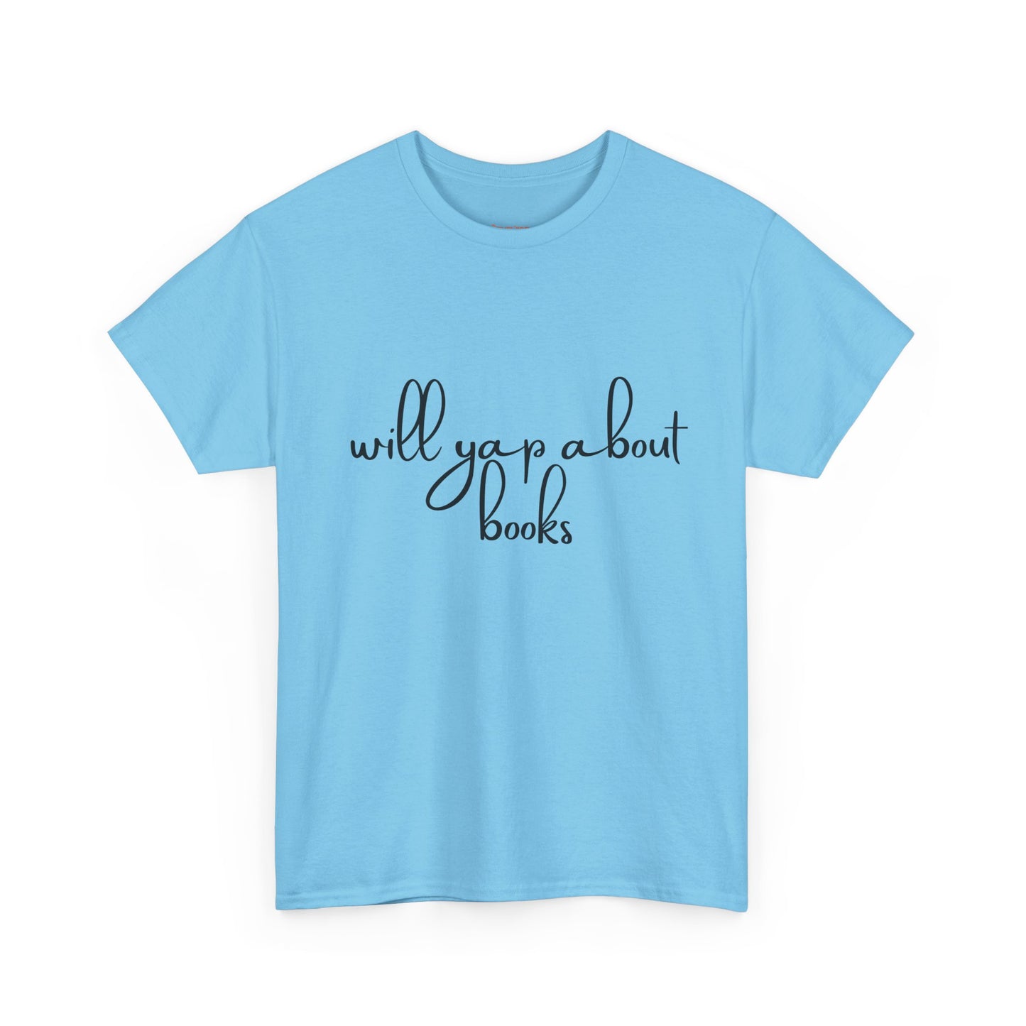 Book Lover Unisex Cotton Tee - 'Will Yap About Books'
