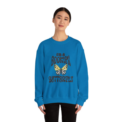 I'm a Bookish Butterfly Crewneck Sweatshirt - Cozy Literary Gift for Book Lovers