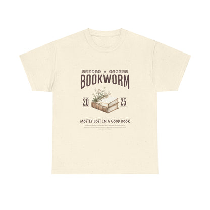 Bookworm Unisex Heavy Cotton Tee – Perfect for Literature Lovers