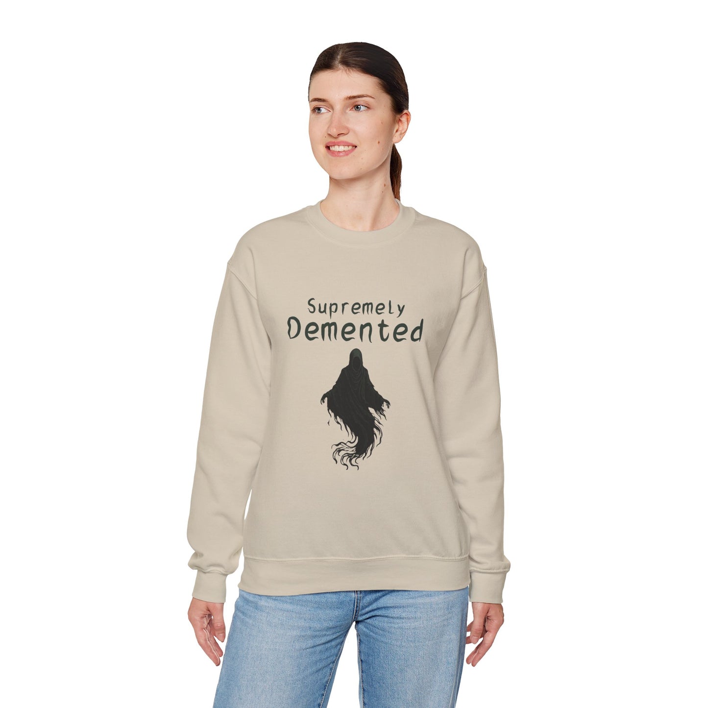 Supremely Demented Sweatshirt, Cozy Unisex Crewneck, Quirky Casual Wear | Harry Potter fans