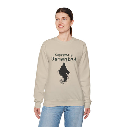 Supremely Demented Sweatshirt, Cozy Unisex Crewneck, Quirky Casual Wear | Harry Potter fans