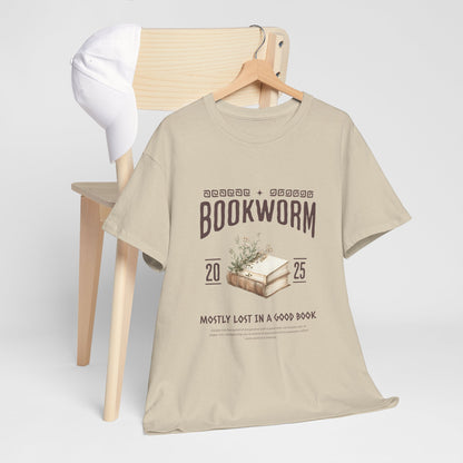 Bookworm Unisex Heavy Cotton Tee – Perfect for Literature Lovers