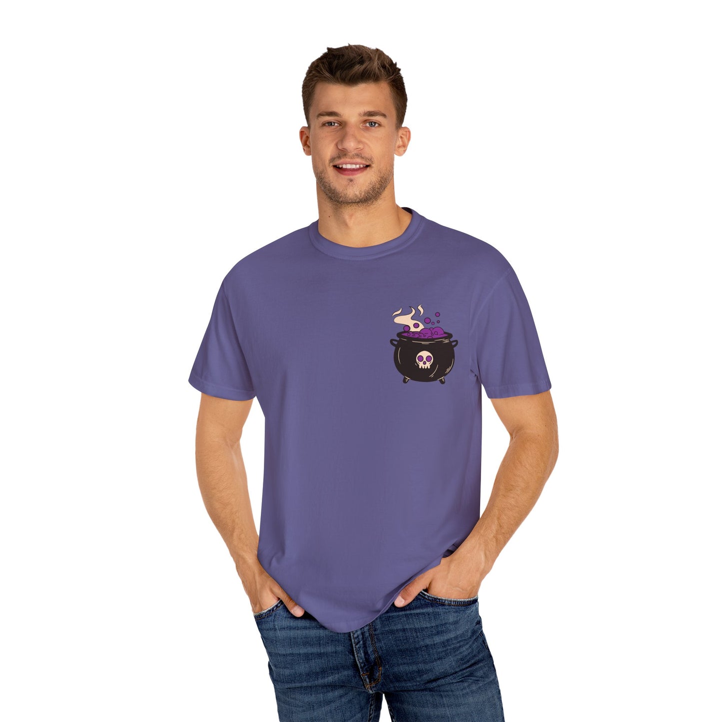 Cauldron Boil Me Halloween Unisex Garment-Dyed T-shirt