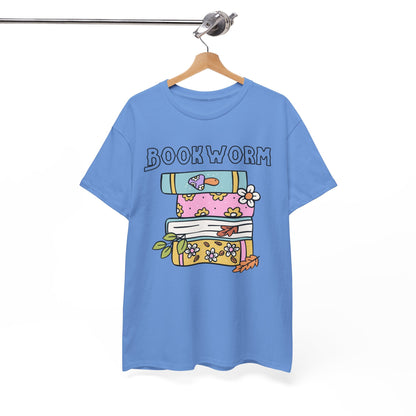 Bookworm bookstack Unisex Heavy Cotton Tee