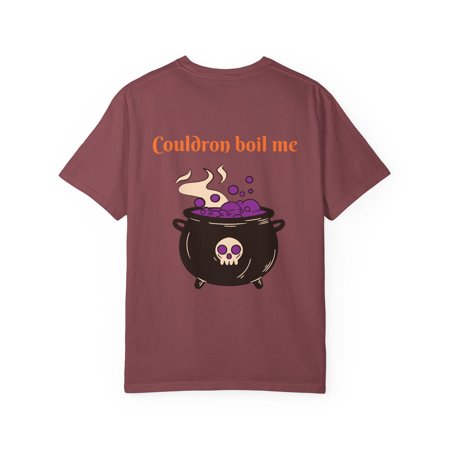 Cauldron Boil Me Halloween Unisex Garment-Dyed T-shirt