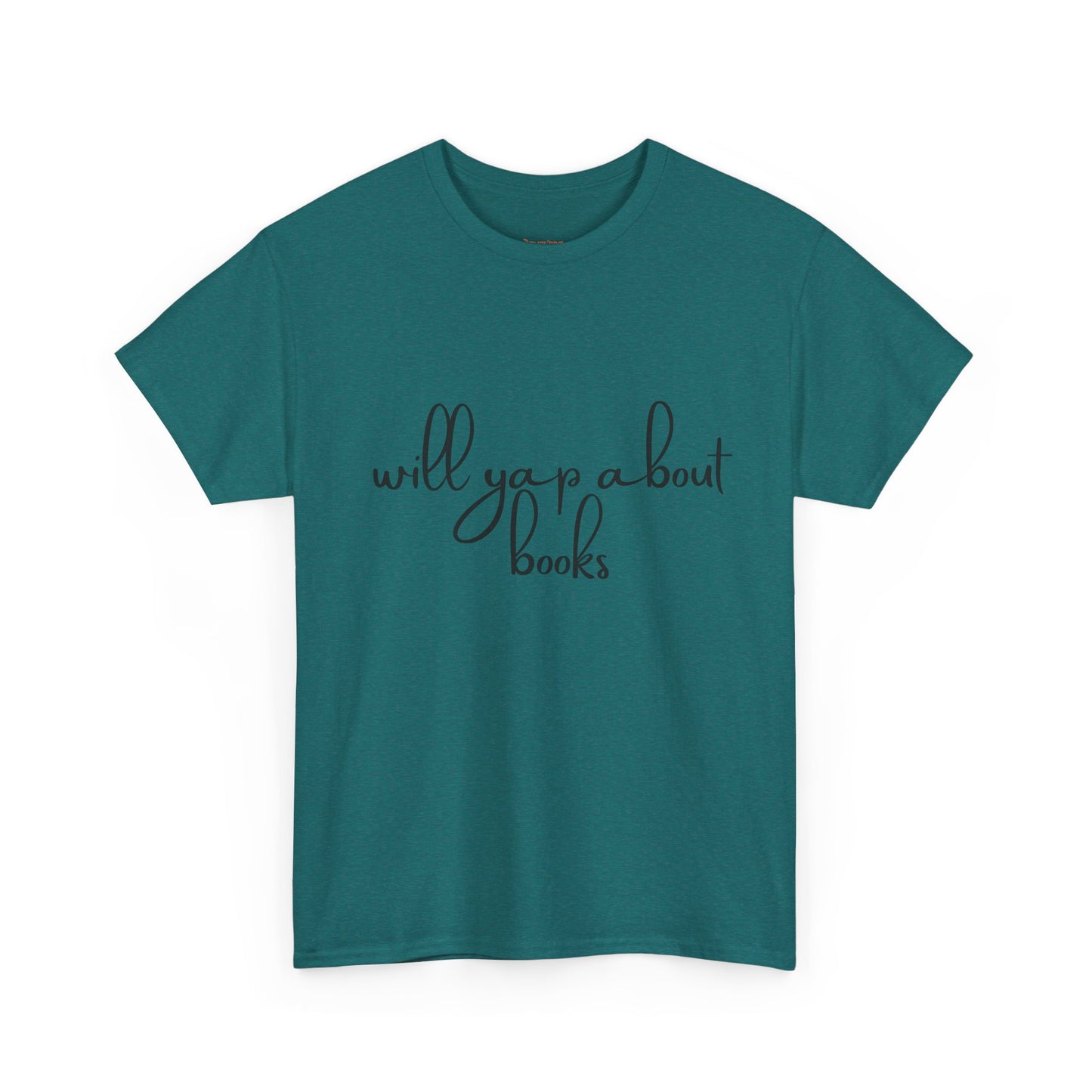 Book Lover Unisex Cotton Tee - 'Will Yap About Books'